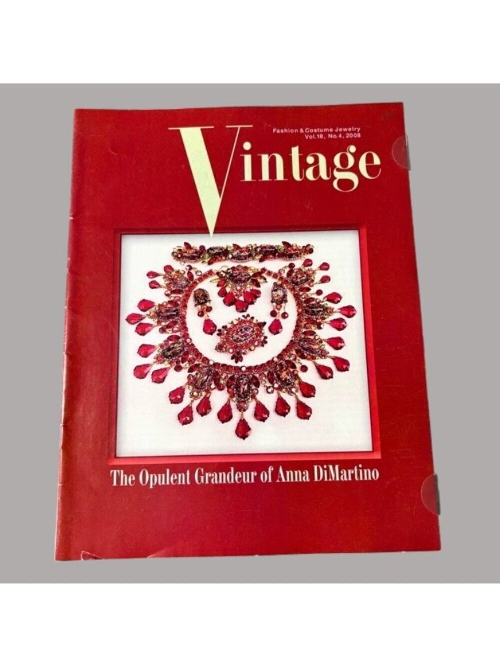Vintage Fashion & Costume Jewelry Magazine Fall 2008 Vol 18 # 4 Anna DiMartino